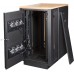 Шкаф LANMASTER SOUNDPROOF звукоизолированный 24U 750x1130 мм, отделка под дерево, цвет лиственница