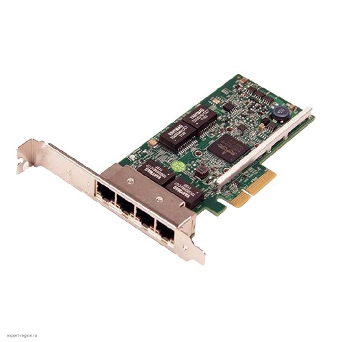 Сетевая карта DELL NIC Broadcom 5719 QP 1Gb Network Interface Card, Full Height - Kit (analog 540-BBGX , 540-BBCX)