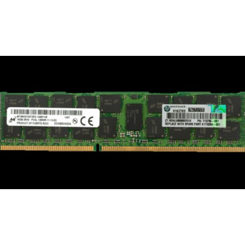 Оперативная память HPE 16GB PC3L-12800R (DDR3-1600 Low Voltage) Dual-Rank x4 Registered 