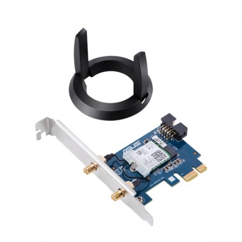 Адаптер ASUS PCE-AC58BT // WI-FI 802.11ac + BT, 300 + 1173 Mbps PCI-E Adapter, антенна ; 90IG04S0-MM0R10