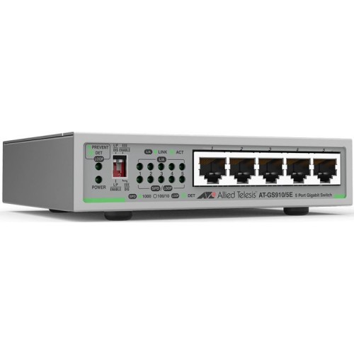 Коммутатор Allied telesis 5 port 10/100/1000TX unmanaged switch with external power supply EU Power Adapter