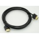 Кабель аудио-видео HDMI (m) - HDMI (m) , ver 1.4, 2м, GOLD черный