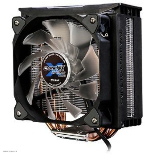 Кулер для процессора ZALMAN CNPS10X OPTIMA II BLACK, 120mm LED FAN, 4 HEAT PIPES, 4-PIN PWM, 1500 RPM, 27DBA, HYDRAULIC BEARING, FULL SOCKET SUPPORT