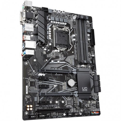 Материнская плата Gigabyte H470 HD3 Soc-1200 Intel H470 4xDDR4 ATX AC`97 8ch(7.1) GbLAN+VGA+DVI+HDMI