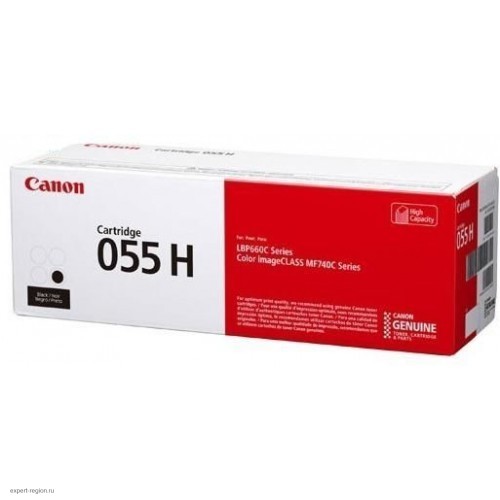 Картридж лазерный Canon 055 H BK 3020C002 черный (7600стр.) для Canon MF746Cx/MF744Cdw/MF742Cdw/LBP664Cx/663Cdw