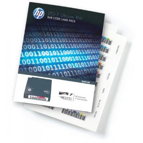 Наклейка HPE Q2014A LTO-7 Ultrium RW Bar Code Pack