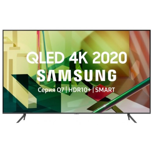 Телевизор QLED Samsung 85" QE85Q70TAUXRU Q темно-серый/Ultra HD/1400Hz/DVB-T2/DVB-C/DVB-S2/USB/WiFi/Smart TV (RUS)