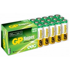 Батарея GP Super Alkaline 15A LR6 AA (30шт) GP 15A-B30