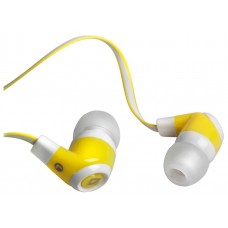 Наушники с микрофоном Defender Pulse-430, белый/желт., вставные