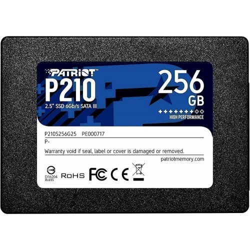 Твердотельный накопитель PATRIOT SSD P210 256Gb SATA-III 2,5” P210S256G25