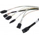 Кабель данных SAS LSI CBL-SFF8643-SATASB-10M (L5-00221-00) (SFF8643- 4*SATA+SB), длина 100см,наконечники: SFF8643(контроллер)- 4*SATA+SB