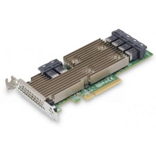 Контроллер LSI HBA SAS9305-24i (PCI-E 3.0 x8, LP ) SAS/SATA 12G,  Non-RAID -до 1024, 24port (6*intSFF8643), каб. отдельно