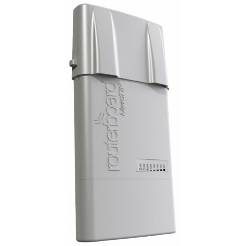 Роутер MikroTik BaseBox 2 with 600Mhz Atheros CPU, 64MB RAM, 1xGigabit LAN, USB, miniPCIe, built-in 2Ghz 802.11b/g/n 2x2 two chain wireless with two RP-SMA connectors, RouterOS L4, outdoor enclosure, POE, PS