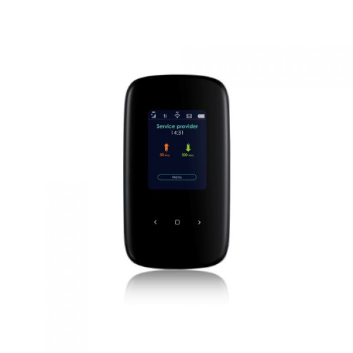 Портативный LTE Cat.6 Wi-Fi маршрутизатор Zyxel LTE2566-M634 (вставляется сим-карта), 802.11ac (2,4 и 5 ГГц) до 300+866 Мбит/с, поддержка LTE/4G/3G, цветной дисплей, питание micro USB, батарея до 10 ч
