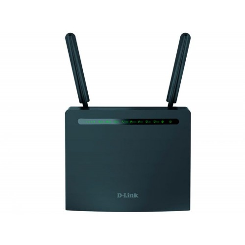 Маршрутизатор D-Link DWR-980/4HDA1E, Wireless AC1200 4G LTE Router with 1 USIM/SIM Slot, 1 10/100/1000Base-TX WAN port, 4 10/100/1000Base-TX LAN ports,  2 FXS ports, 1 ADSL/VDSL port and 1 USB Port. 802.11b/g/n co