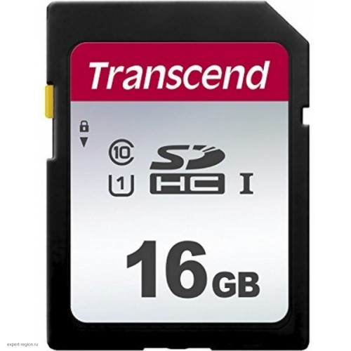 Флеш карта SDHC 16Gb Class10 Transcend TS16GSDC300S w/o adapter