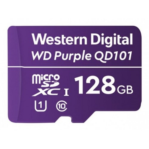 Флеш карта microSDXC 128Gb Class10 WD WDD128G1P0C Purple w/o adapter