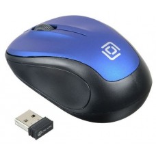 Мышь Oklick 488MW синий/черный оптическая (1600dpi) беспроводная USB (3but) {1196569}