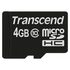 Карта памяти 4Gb MicroSD Transcend Class 10 (TS4GUSDC10)