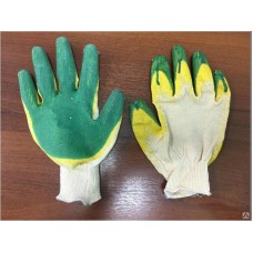 Перчатки трикотажные с 2-м латексным покрытием (Россия)