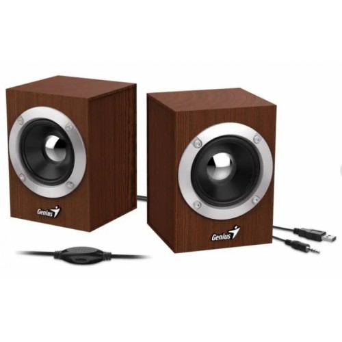 Колонки Genius Speaker System SP-HF280, 2.0, 6W(RMS), USB, WOOD