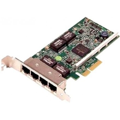 Сетевая карта DELL NIC Broadcom 5719 QP 1Gb Network Interface Card, Low Profile,CusKit (W0N4T) (analog 540-11147)