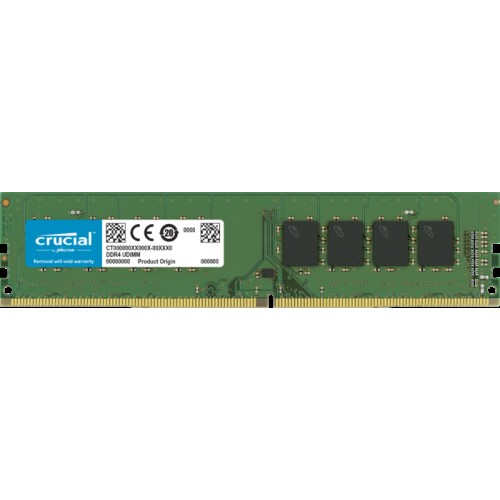 Оперативная память Crucial by Micron DDR4 16GB 2666MHz UDIMM (PC4-21300) CL19 1.2V (Retail)