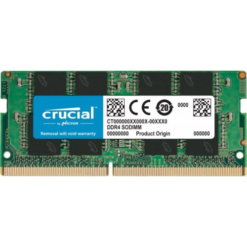 Оперативная память Crucial by Micron DDR4 16GB 2666MHz SODIMM (PC4-21300) CL19 1.2V (Retail)