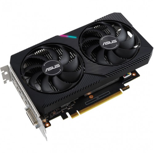 Видеокарта Asus PCI-E DUAL-GTX1650-O4GD6-MINI NVIDIA GeForce GTX 1650 4096Mb 128 GDDR6 1410/6001 DVIx1/HDMIx1/DPx1/HDCP Ret