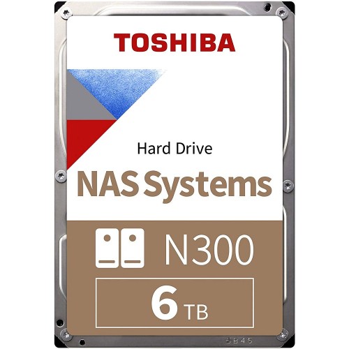 Жесткий диск Toshiba SATA-III 6Tb HDWG160EZSTA NAS N300 (7200rpm) 256Mb 3.5" Rtl