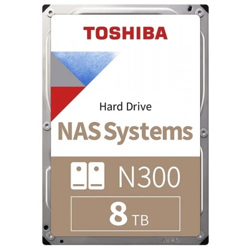 Жесткий диск Toshiba SATA-III 8Tb HDWG180UZSVA NAS N300 (7200rpm) 256Mb 3.5" Bulk