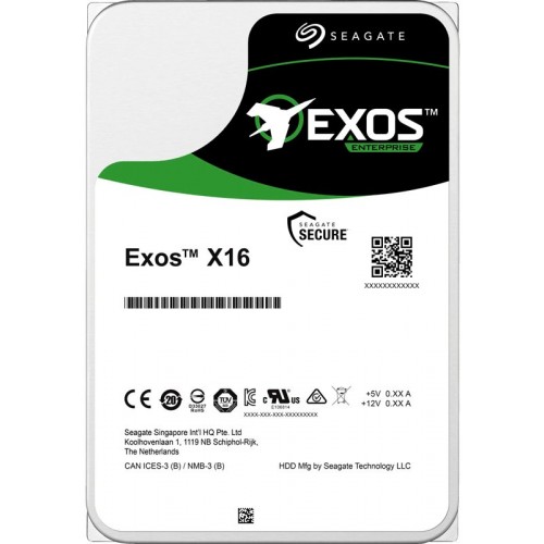 Жесткий диск Seagate Original SATA-III 12Tb ST12000NM001G Exos X16 512E (7200rpm) 256Mb 3.5"