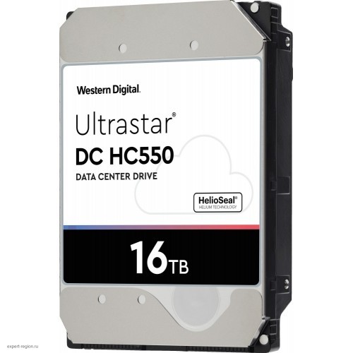 Жесткий диск WD Original SATA-III 16Tb 0F38462 WUH721816ALE6L4 Ultrastar DC HC550 (7200rpm) 512Mb 3.5"