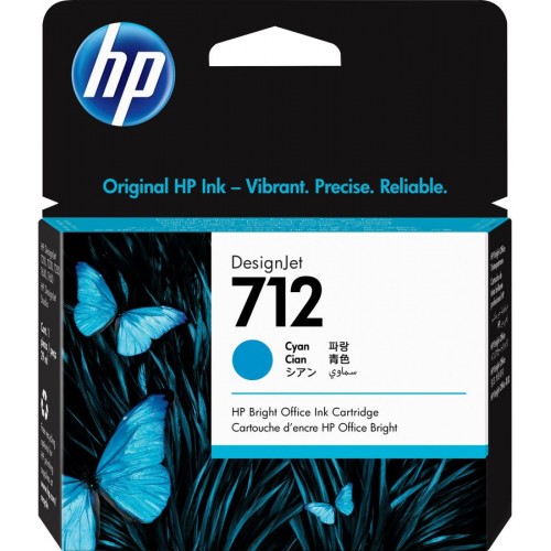 Картридж струйный HP 712 3ED67A голубой (29мл) для HP DJ Т230/630