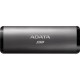 Твердотельный накопитель ADATA 256GB SE760 External SSD USB 3.2 Gen2 Type-C, R1000/W1000, Titan-Gray ASE760-256GU32G2-CTI