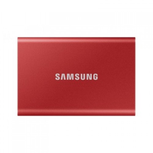 Твердотельный накопитель Samsung SSD 500GB T7 Touch, USB Type-C, R/W 1000/1050MB/s, Red MU-PC500R/WW