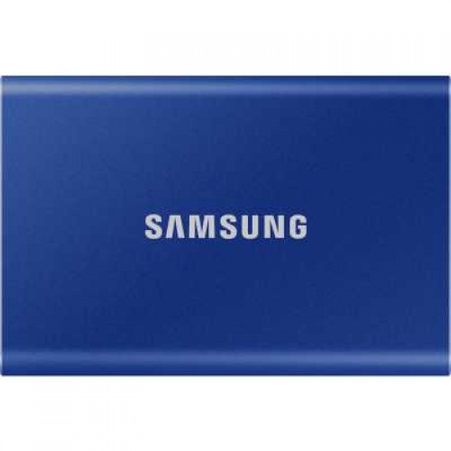 Твердотельный накопитель Samsung SSD 500GB T7 Touch, USB Type-C, R/W 1000/1050MB/s, Blue MU-PC500H/WW