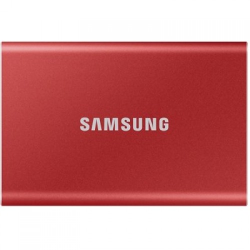 Твердотельный накопитель Samsung SSD 1TB T7 Touch, USB Type-C, R/W 1000/1050MB/s, Red MU-PC1T0R/WW