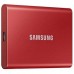 Твердотельный накопитель Samsung SSD 2TB T7 Touch, USB Type-C, R/W 1000/1050MB/s, Red MU-PC2T0R/WW