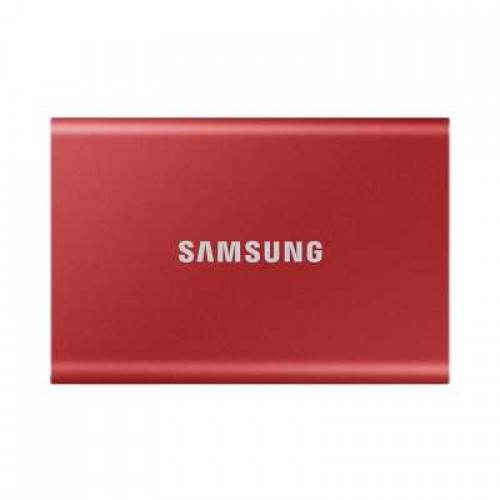 Твердотельный накопитель Samsung SSD 2TB T7 Touch, USB Type-C, R/W 1000/1050MB/s, Red MU-PC2T0R/WW