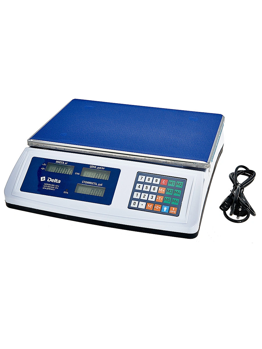 Весы торговые  DELTA ТВН-50 до 50к/10г.