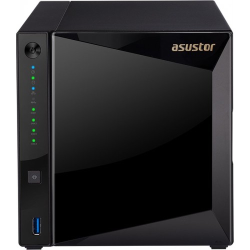 Сетевое хранилище ASUSTOR AS4004T 4-Bay NAS/CPU (2Core)/2Gb/noHDD,LFF(HDD,SSD)/1x1GbE(LAN)/2xUSB3.1 ; 90IX0161-BW3S10