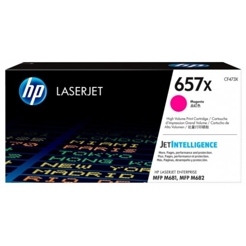 Картридж HP 657X для CLJ MFP M681/M682, пурпурный (23 000 стр.)