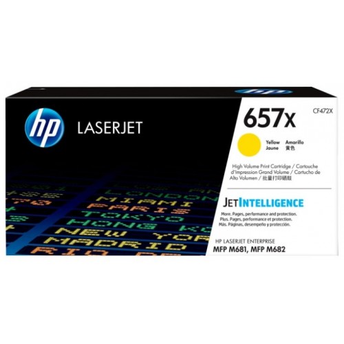 Картридж HP 657X для CLJ MFP M681/M682, желтый (23 000 стр.)