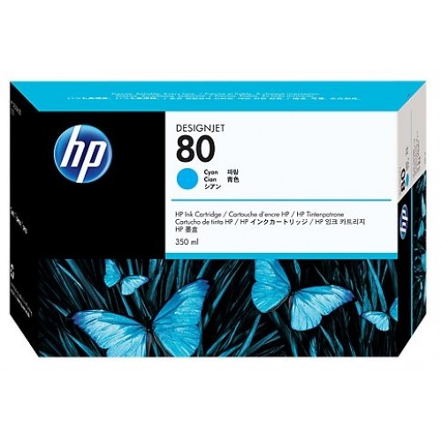 Картридж HP 80 DsgJ 1000/1050C/1055CM, синий (350ml)