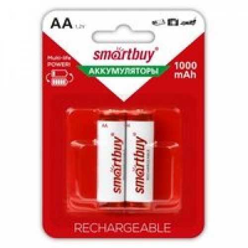 Батарейки Smartbuy AA/2BL 1000 mAh (24/240) (SBBR-2A02BL1000, шт