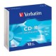 Диски CD-R Verbatim 700Mb 48-х/52-х 80 min (Slim case), шт