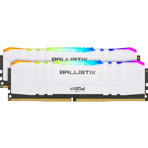 Память оперативная Crucial 64GB Kit (32GBx2) DDR4 3200MT/s CL16 Unbuffered DIMM 288 pin Ballistix White RGB BL2K32G32C16U4WL