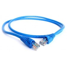 Патч-корд прямой Greenconnect 0.15m, UTP кат.5e, синий, позолоченные контакты, 24 AWG, литой, GCR-LNC01-0.15m, ethernet high speed 1 Гбит/с, RJ45, T568B GCR-LNC01-0.15m