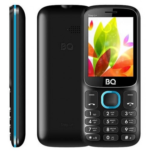 Телефон сотовый BQ M-2440 Step L+ Black+ Blue